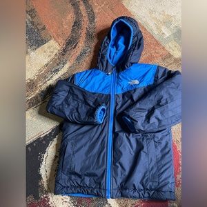 North Face kids boy reversible puffer jacket 7/8